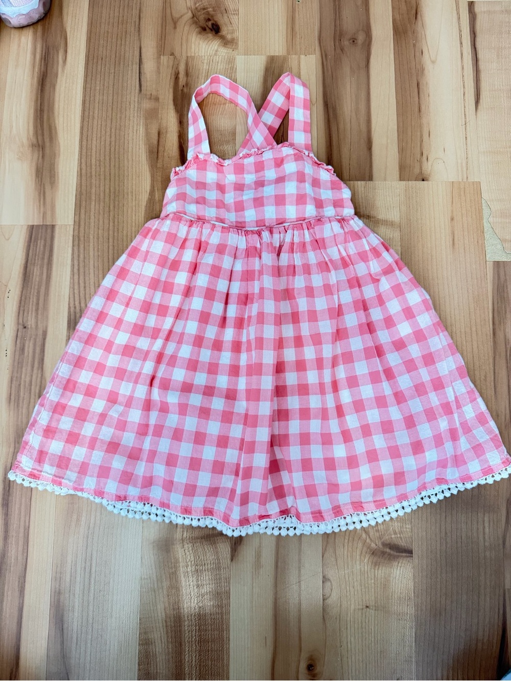 Sigrid Olsen Pink and White Gingham Sundress